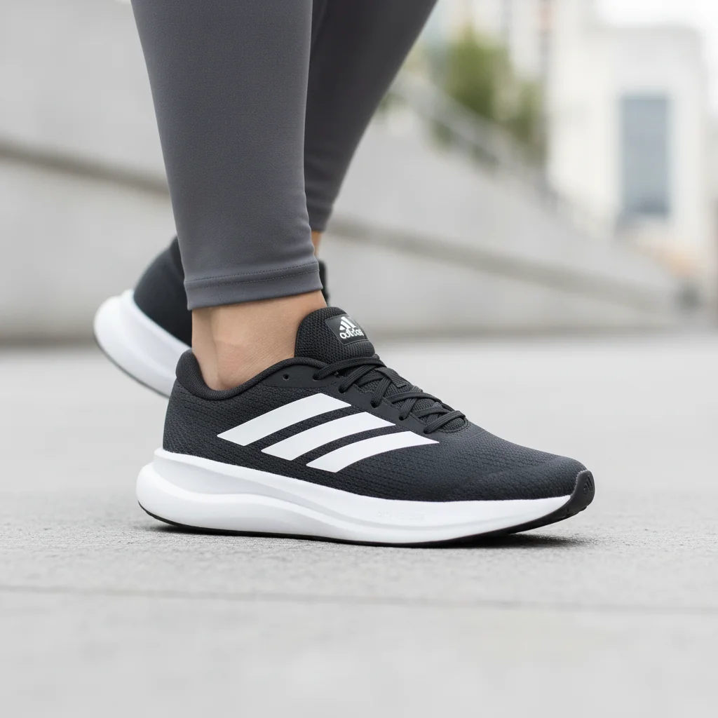 נעלי ריצה adidas RUNFALCON 6 שחור/לבן – תמונה 2