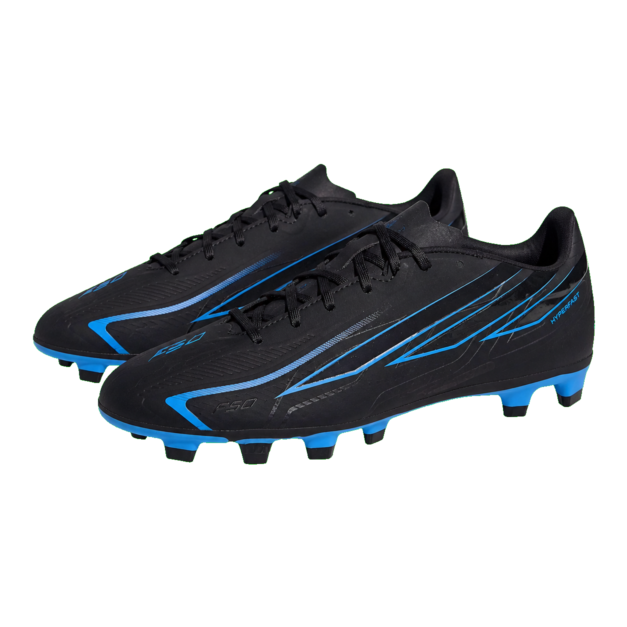 נעלי כדורגל adidas F50 HYPERFAST CLUB FG/MG שחור/כחול