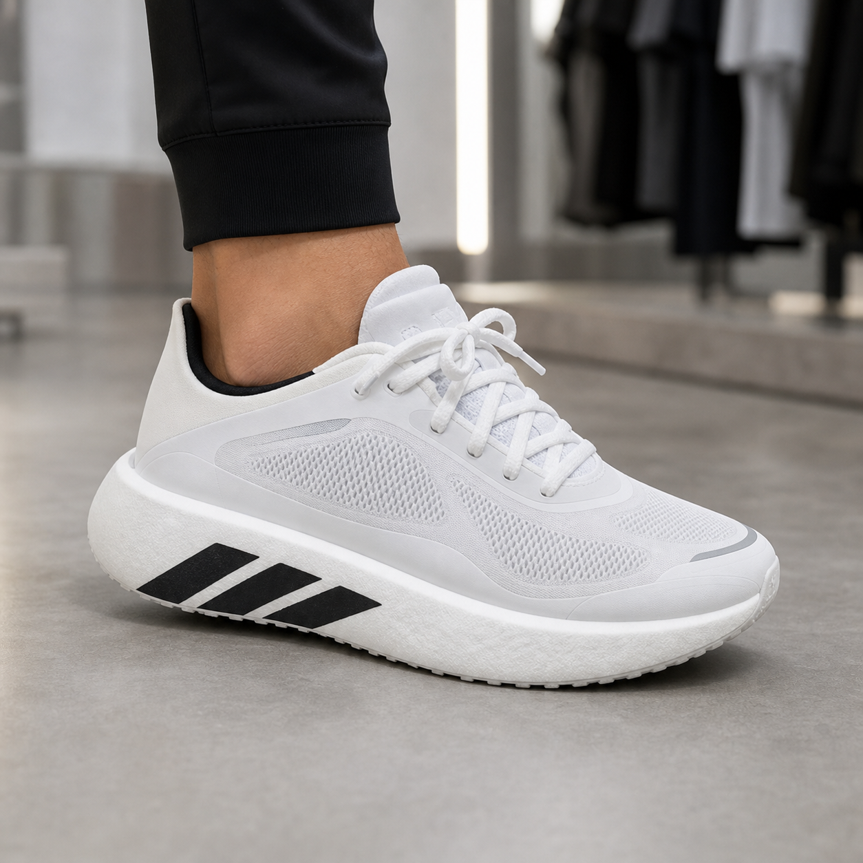 נעלי ריצה לנשים adidas Hyperboost Run W לבן – תמונה 2