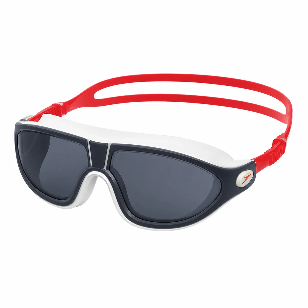 משקפת שחייה Speedo Biofuse Rift Mask - Lava Red / Oxid Grey / Smoke