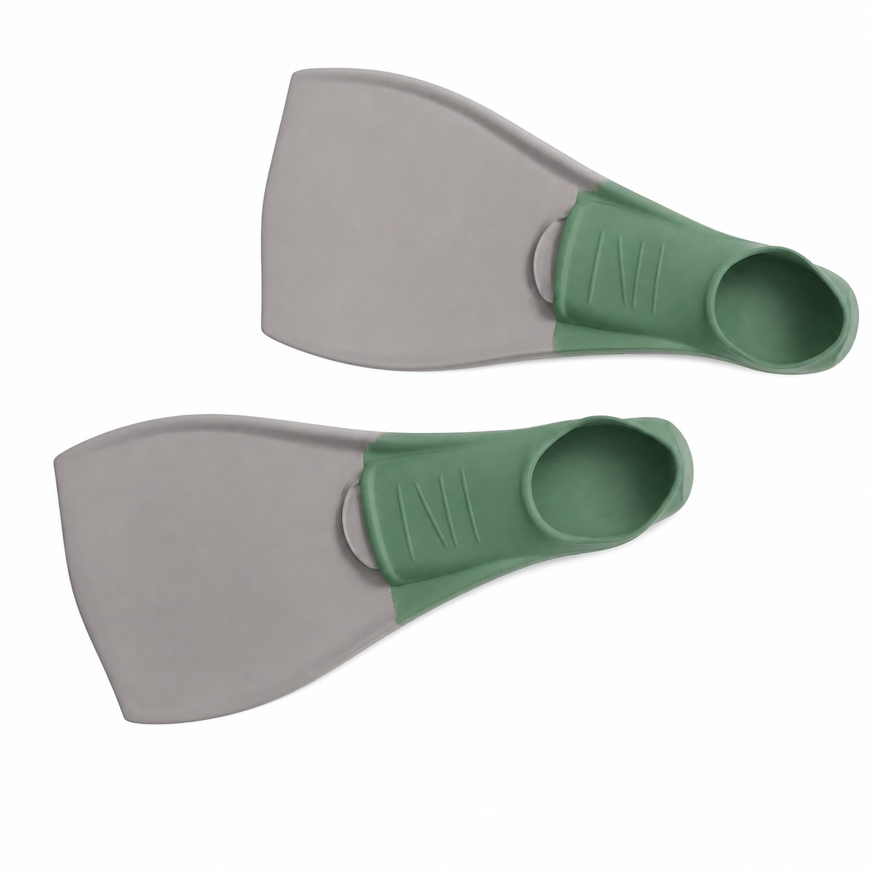 Speedo Sol Long Blade Fin Green / Grey